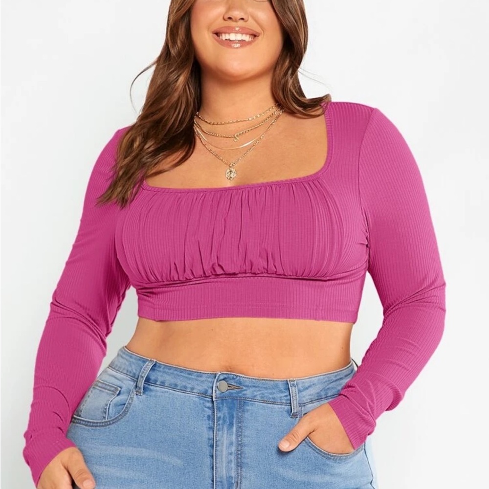 cropped long sleeve